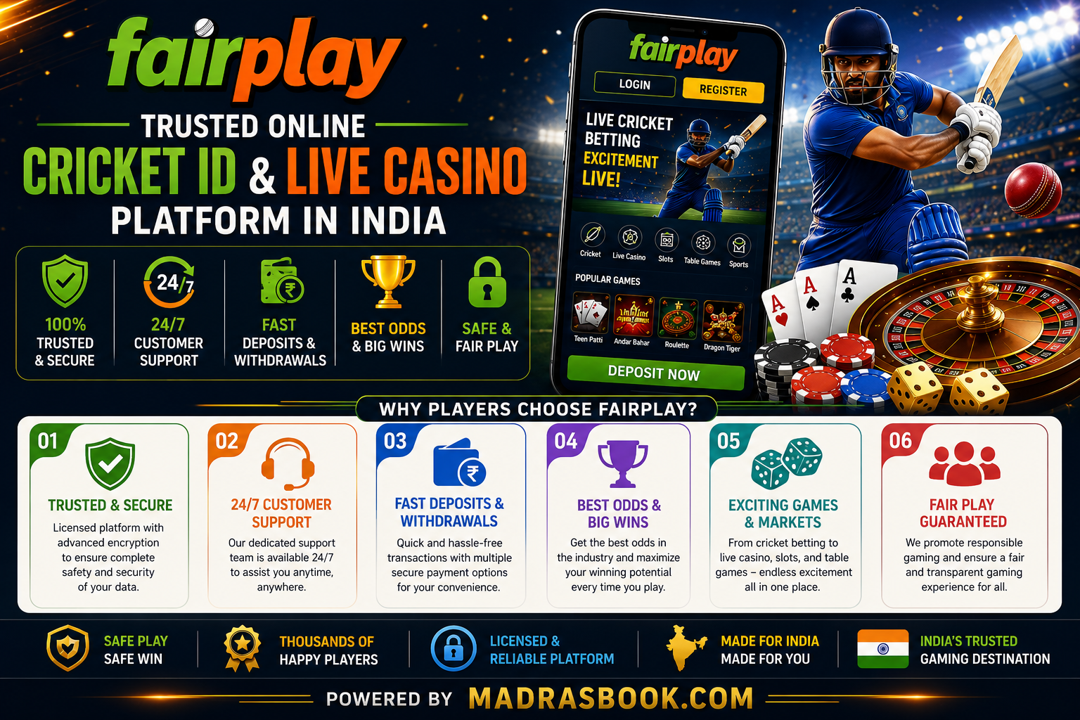 Kannada 247 Cricket ID & Live Casino Platform | Fairplay24-ind