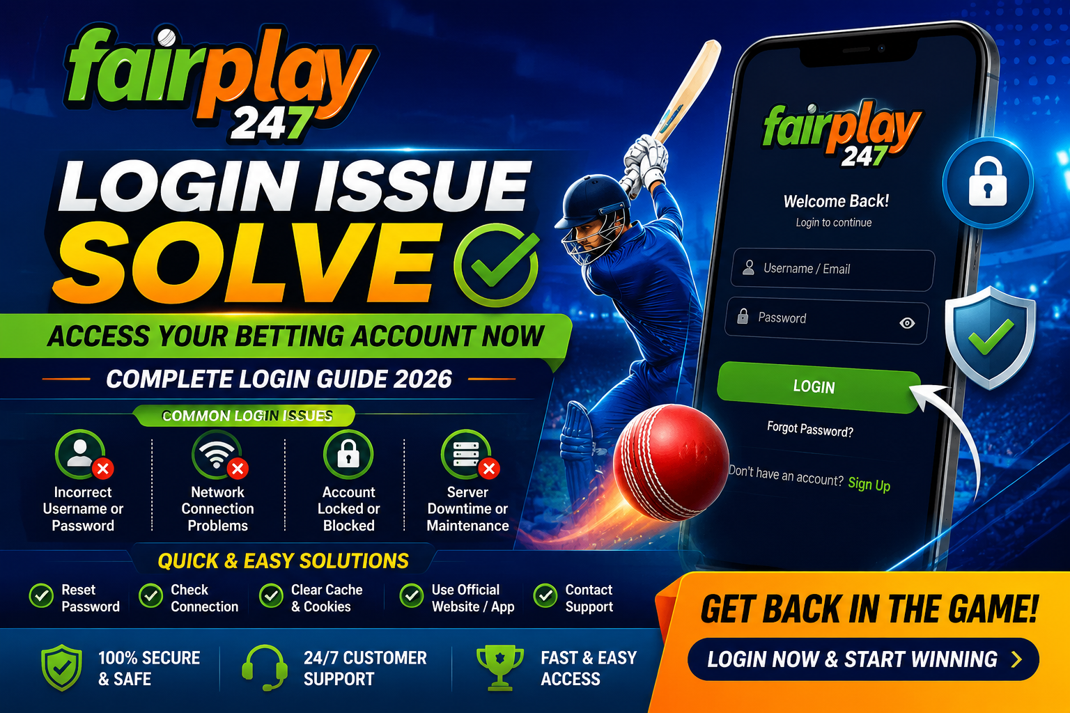 Fairplay247 Login Issue Solve