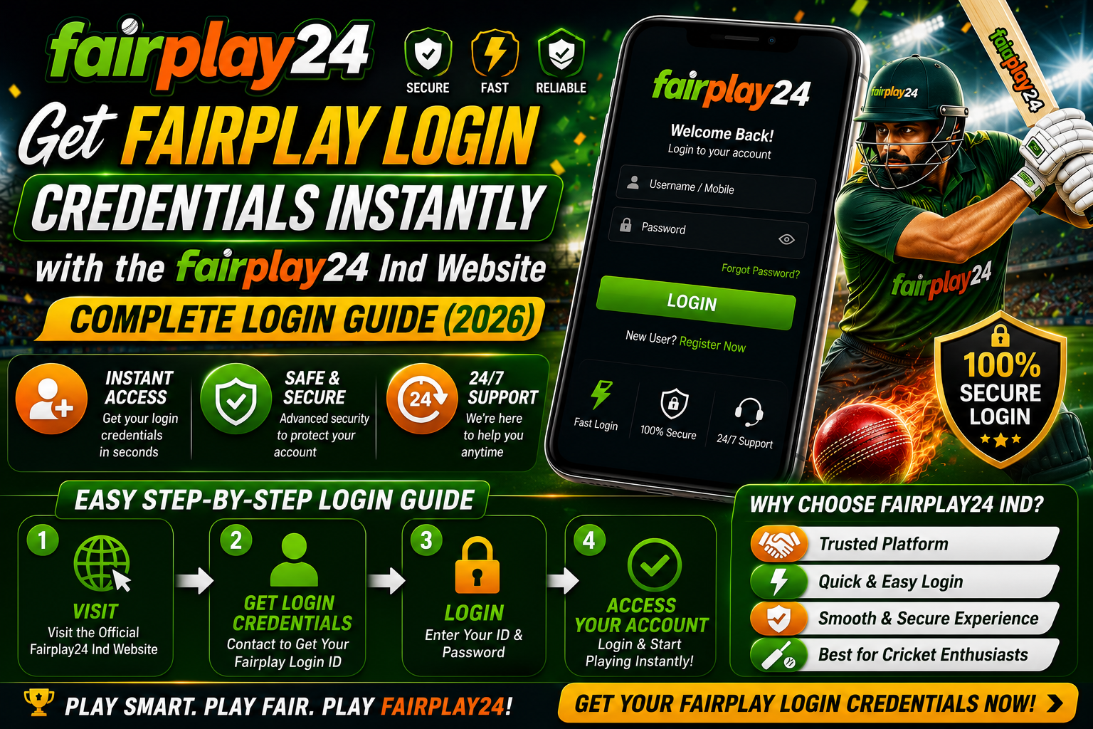 Get Fairplay Login Credentials Instantly