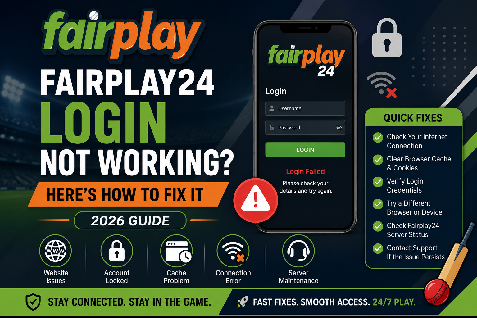 Fairplay24 Login Not Working