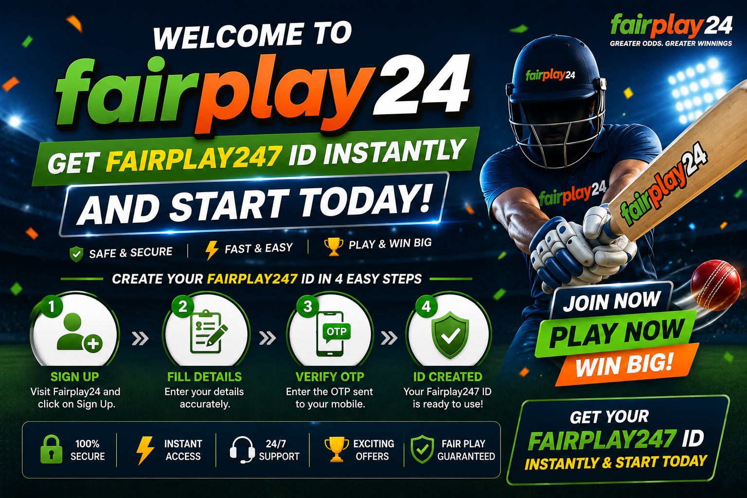 Welcome to Fairplay24 – Get Fairplay247 ID Instantly and Start Today
