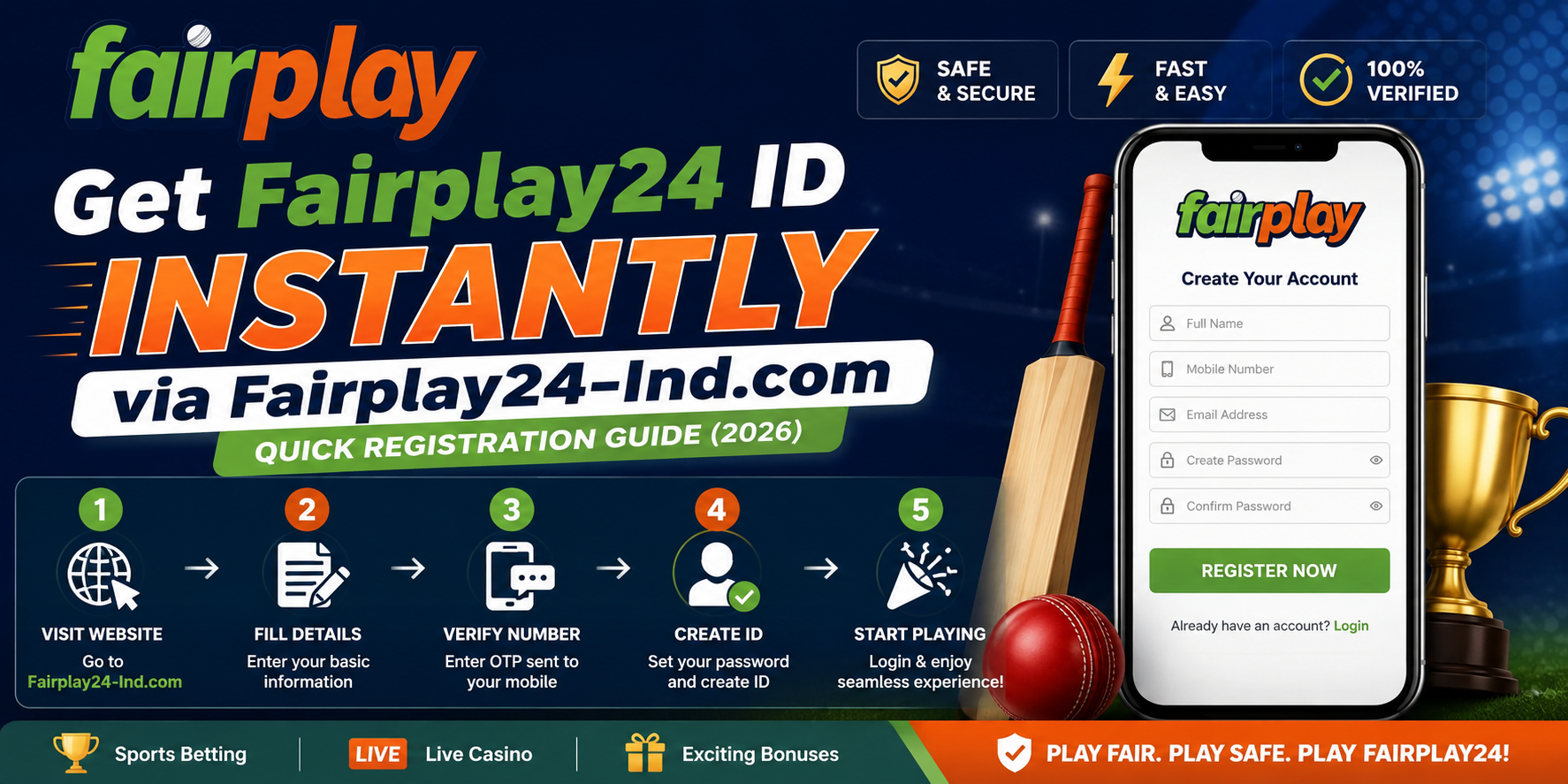 Fairplay24 ID ID Instantly